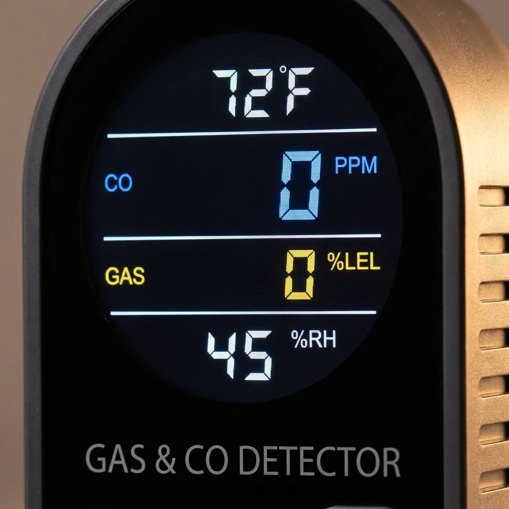 Birch digital display showing a real-time PPM reading